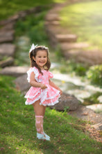 Load image into Gallery viewer, Chasing Butterflies Girls Skirted Romper