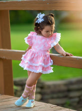 Load image into Gallery viewer, Chasing Butterflies Girls Skirted Romper