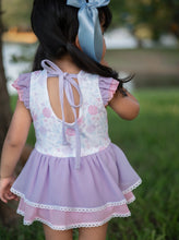 Load image into Gallery viewer, Ditzy Blooms Skirted Romper