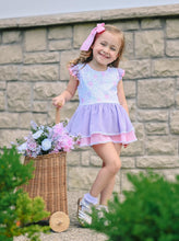 Load image into Gallery viewer, Ditzy Blooms Skirted Romper