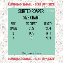 Load image into Gallery viewer, Bloomin Bunny Skirted Romper