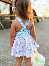 Load image into Gallery viewer, Bloomin Bunny Skirted Romper