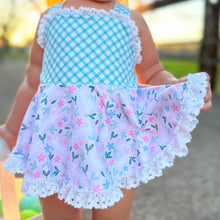 Load image into Gallery viewer, Bloomin Bunny Skirted Romper