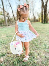 Load image into Gallery viewer, Bloomin Bunny Skirted Romper