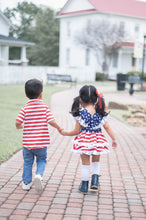 Load image into Gallery viewer, All American Girls Skirted Romper
